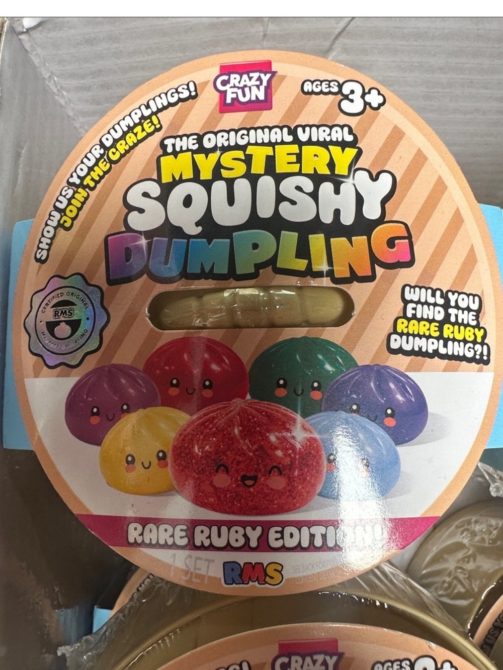 RMS Crazy Fun Mystery Squishy Dumpling - Rare Ruby Edition AUTHENTIC